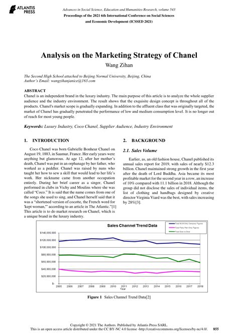 The Analysis of CHANEL’s Marketing Strategy Affects  